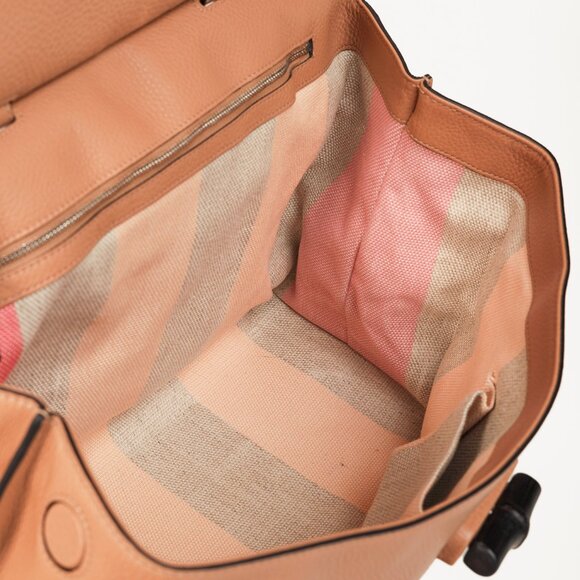 Gucci Bamboo Daily Rose Beige Leather Large Top Handle Bag - Picture 13 of 14